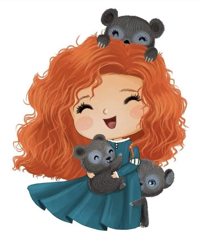Công chúa Disney chibi cute lung linh