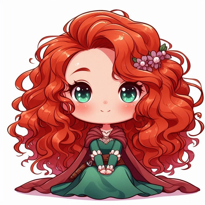 Công chúa Disney chibi dễ thương