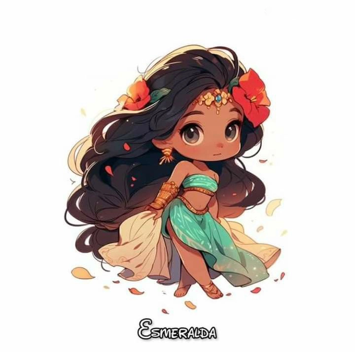Công chúa Disney chibi lung linh