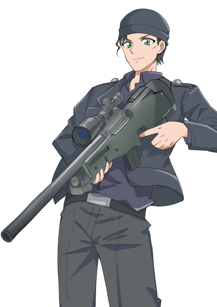 Detective Conan Akai Shuichi với phong thái ngầu