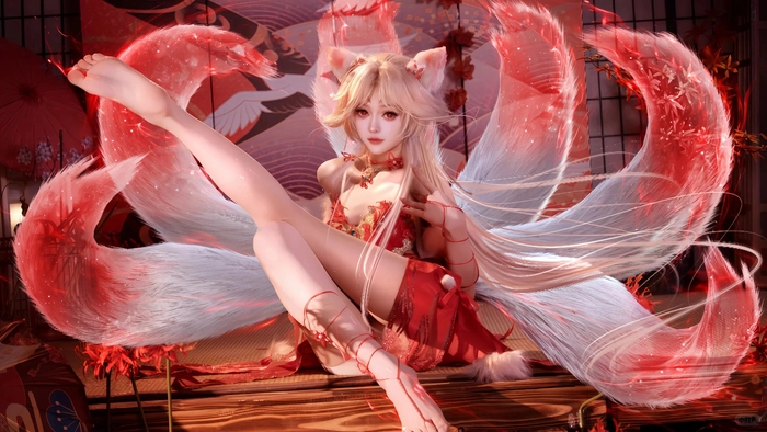 Gái xinh cosplay hồ ly ma mị huyền bí