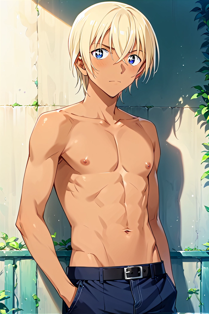 Hình Amuro Tooru trong Conan chuẩn soái ca anime