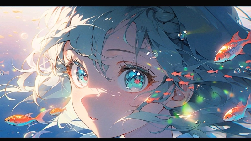 Hình ảnh anime gái cute duyên dáng