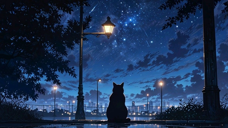 Hình ảnh mèo anime dễ thương dành cho tín đồ anime