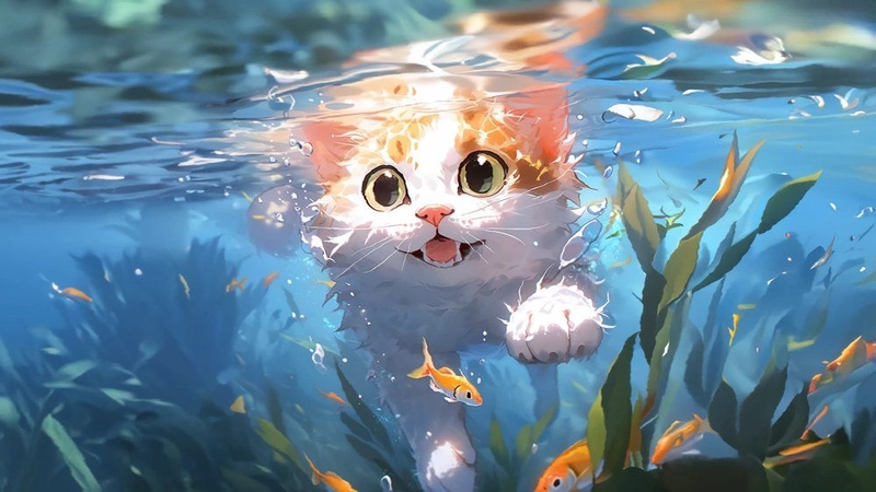 Ảnh mèo anime đẹp nhất được yêu thích