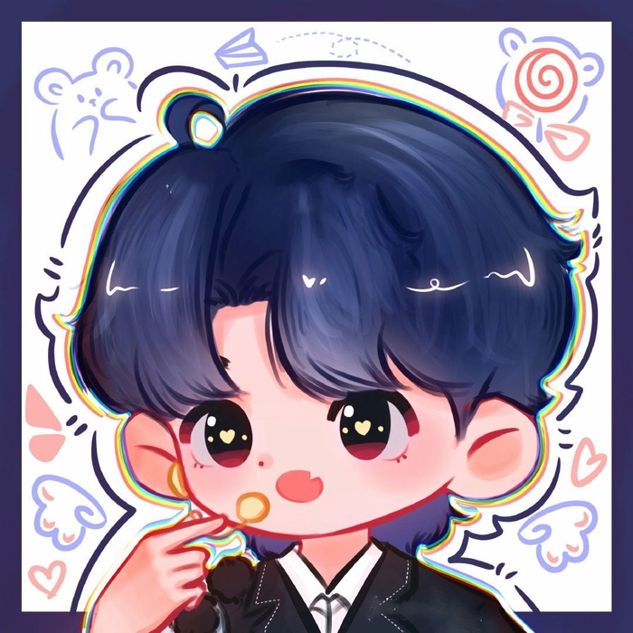 Hình Chu Chí Hâm cute chibi dễ thương