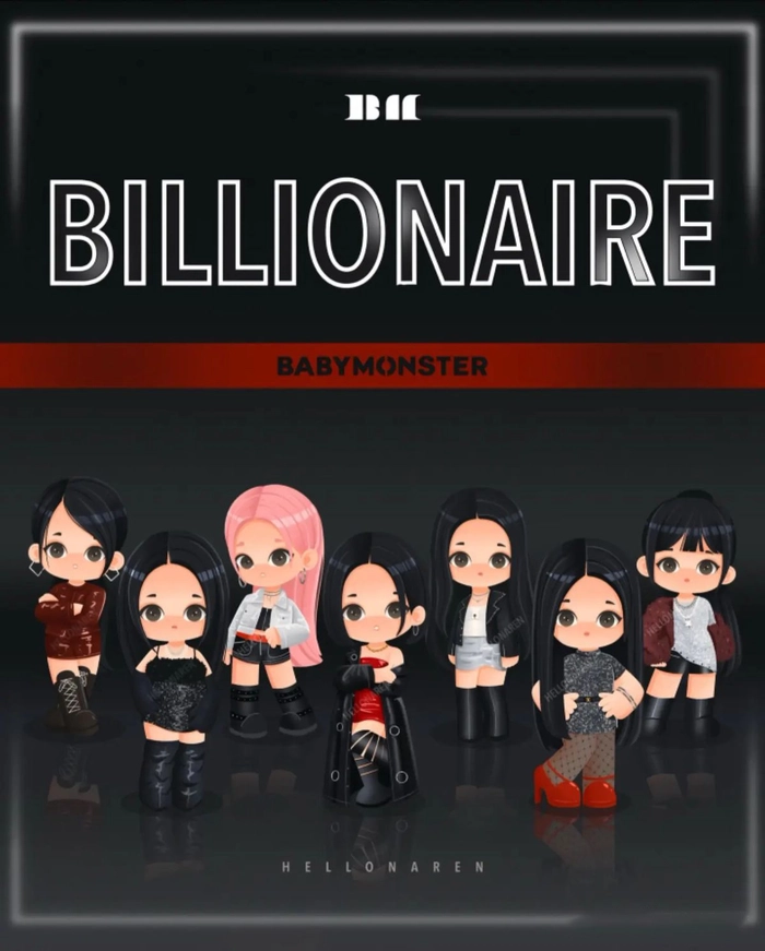 Hình ảnh BABYMONSTER chibi cute đáng nhớ