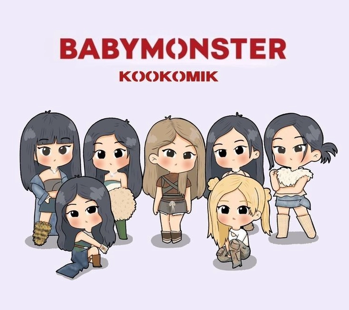 Hình ảnh BABYMONSTER chibi mới nhất