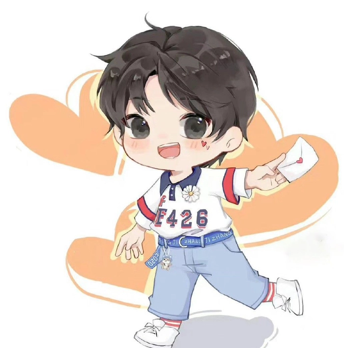 Hình ảnh Chu Chí Hâm chibi cute tinh nghịch