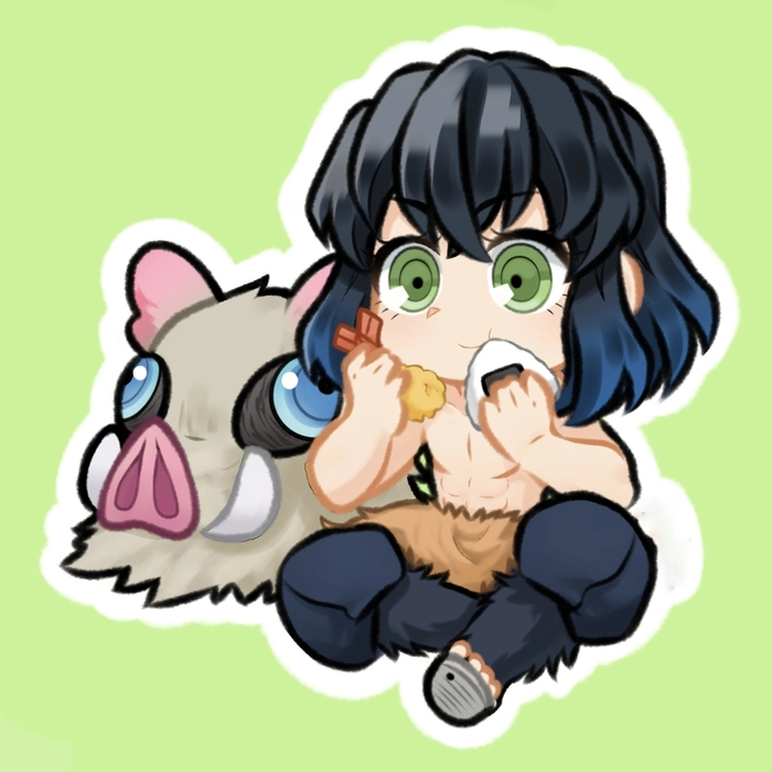 Hình ảnh Inosuke cute chibi ngộ nghĩnh