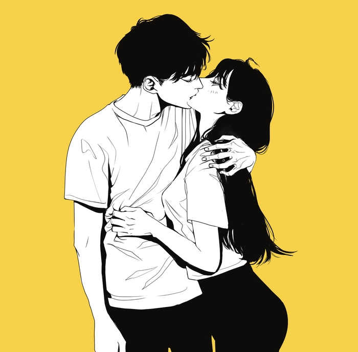 Hình ảnh anime cặp đôi nam nữ dễ thương