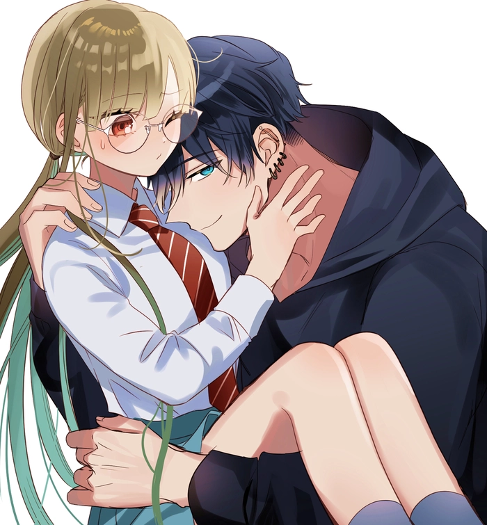 Hình ảnh anime cặp đôi ngầu lạnh lùng