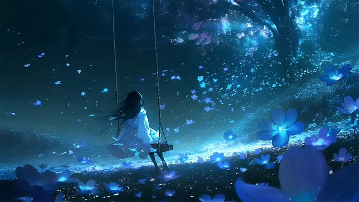 Hình ảnh anime chill lofi đẹp lãng mạn