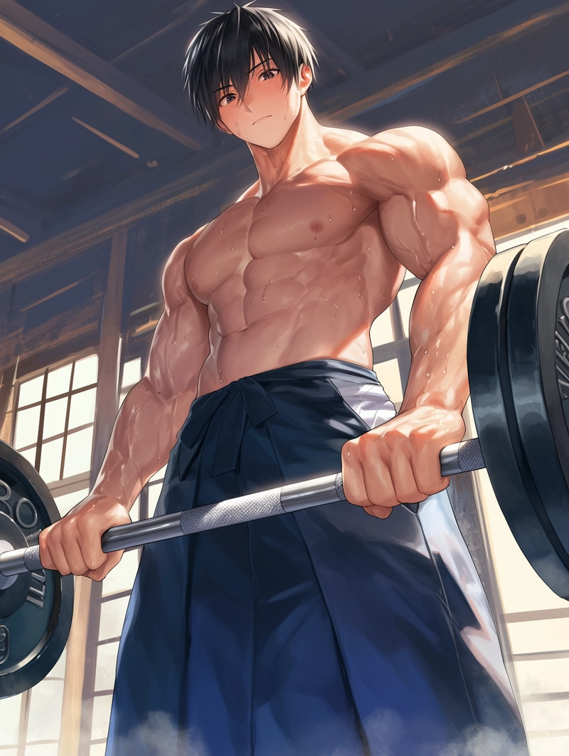 Hình ảnh anime nam 6 múi mạnh mẽ