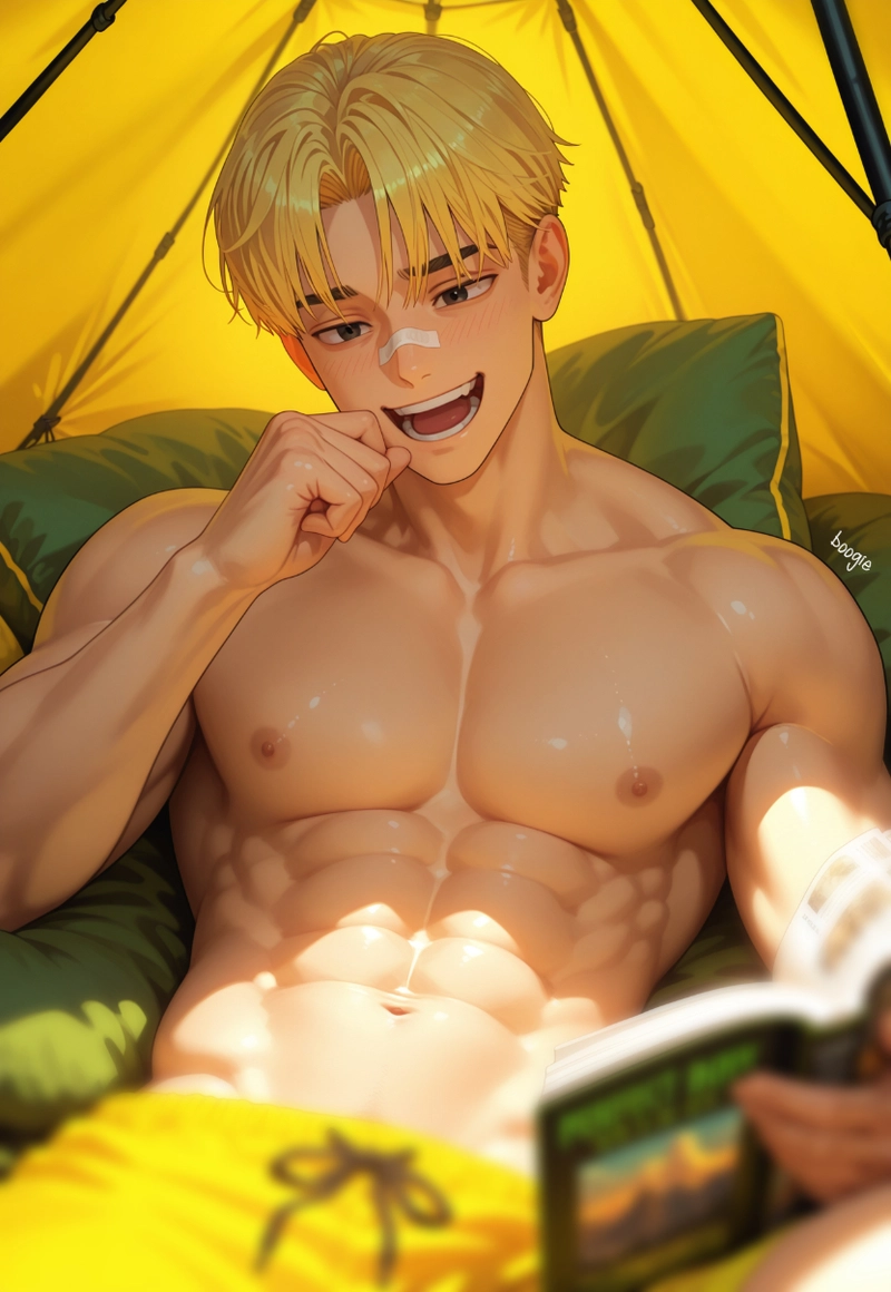 Hình ảnh anime nam ngầu 6 múi hoàn hảo