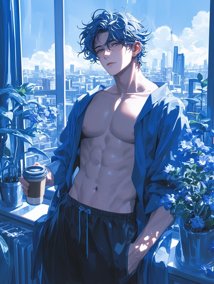Hình ảnh anime nam ngầu lạnh lùng cơ bắp