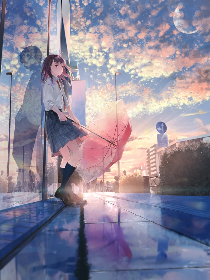 Hình ảnh anime nữ buồn khóc trong tuyệt vọng