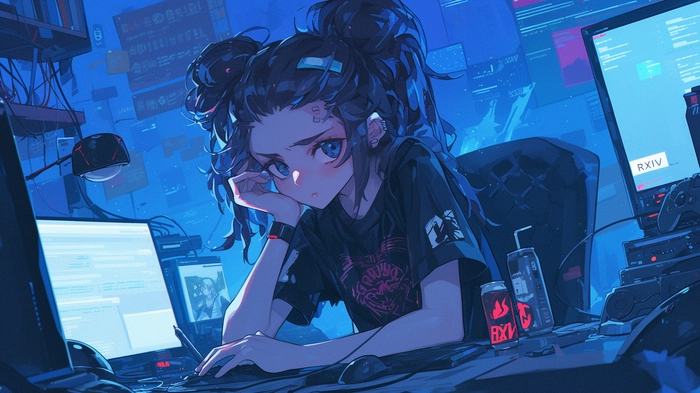Hình ảnh anime nữ buồn tâm trạng sâu lắng