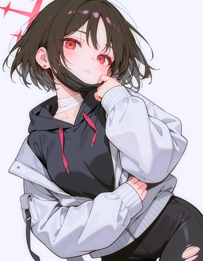 Hình ảnh anime nữ ngầu đeo khẩu trang đẹp