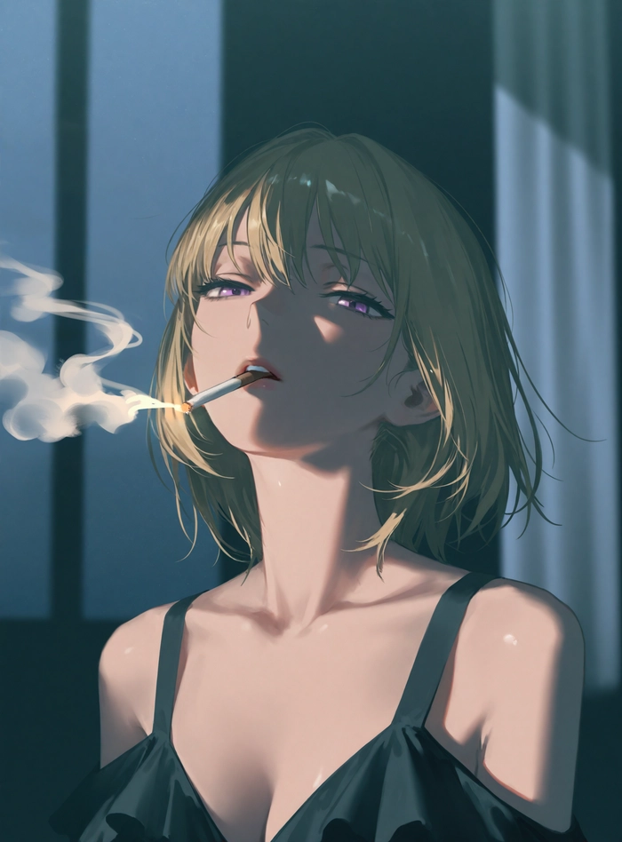 Hình ảnh anime nữ quyến rũ ngầu hút mắt