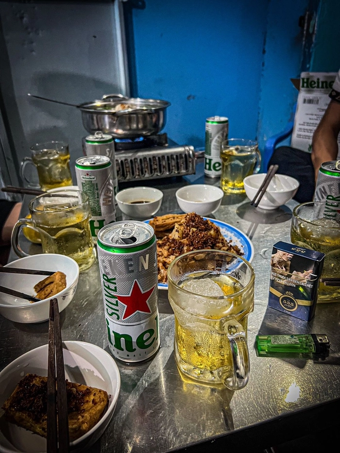 Hình ảnh bàn nhậu nhẹ nhàng tại nhà