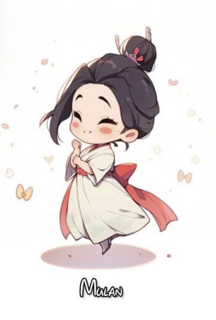 Hình ảnh công chúa Disney chibi độc đáo