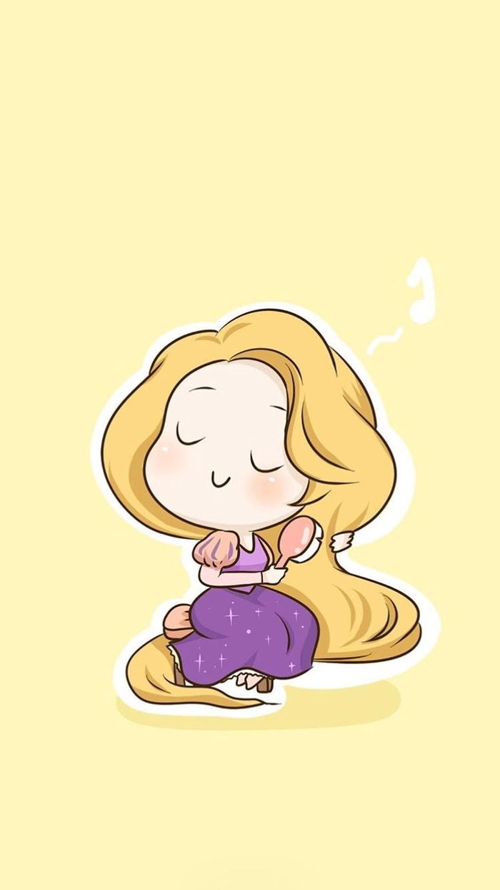 Hình ảnh công chúa Disney chibi ngọt ngào