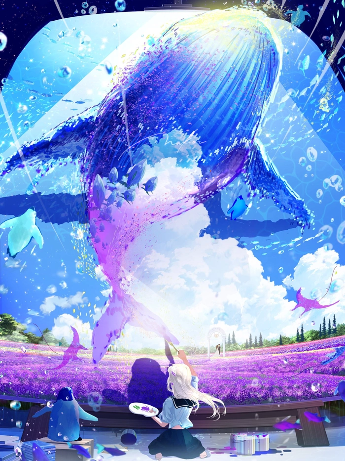 Hình ảnh phong cảnh anime chill cực đẹp