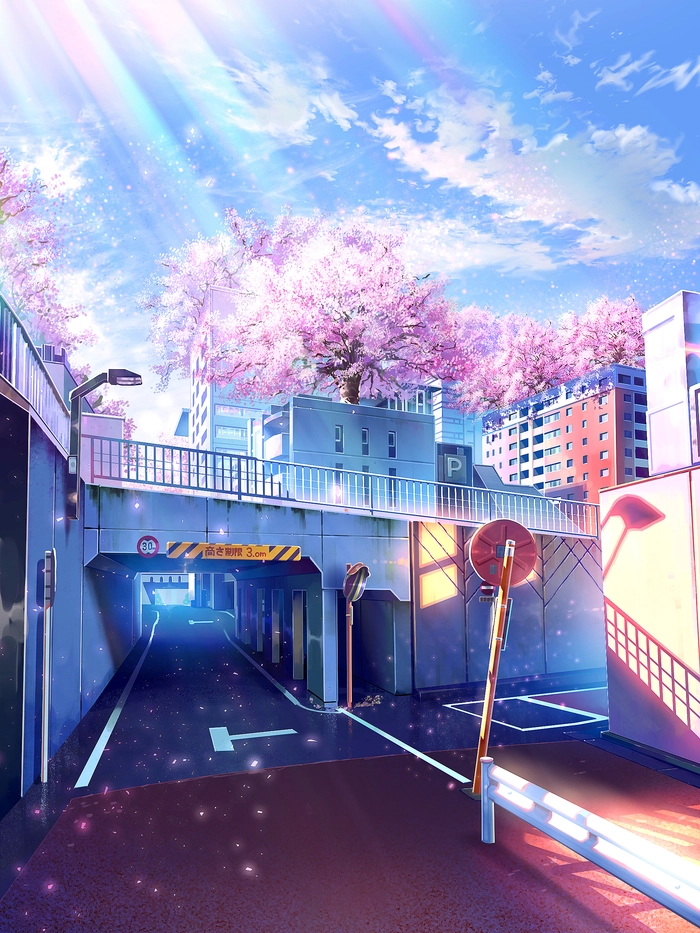 Hình ảnh phong cảnh anime đẹp thơ mộng