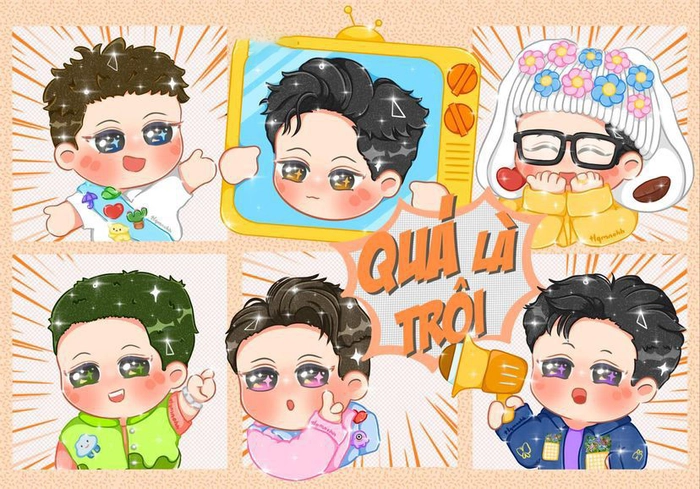 Hình chibi Anh Trai Vượt Ngàn Chông Gai sáng tạo