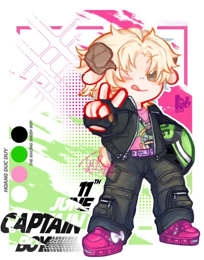 Hình nền Captain Boy chibi