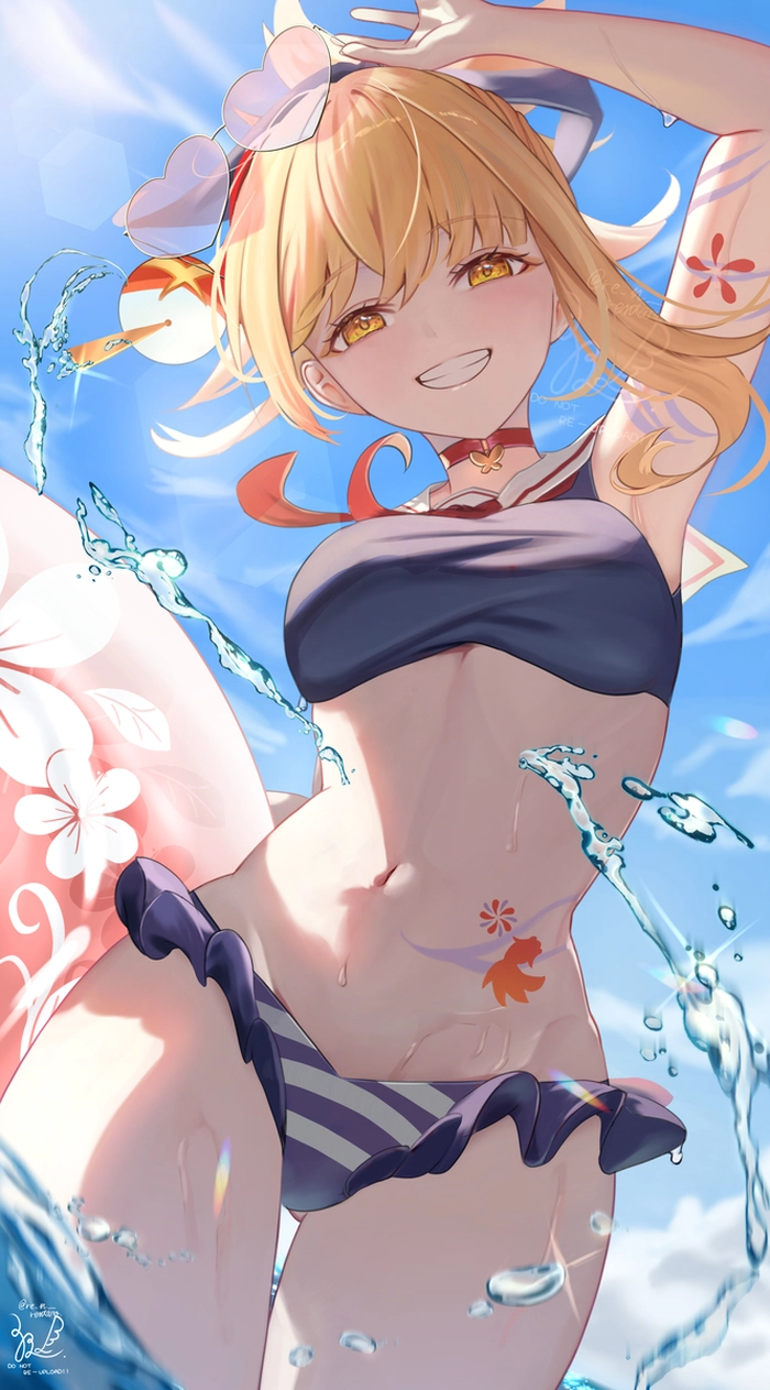 Hình nền Yoimiya Genshin Impact bikini cuốn hút