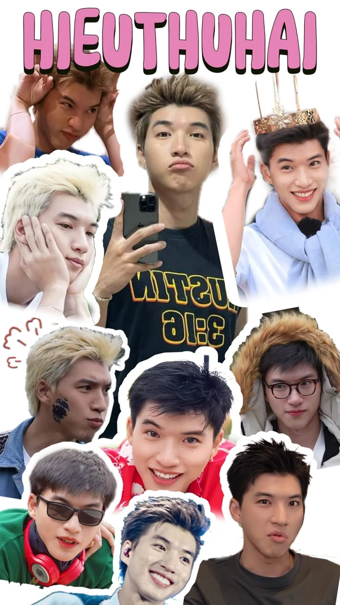 Hình nền sticker Hieuthuhai cực chất