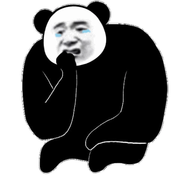 Meme gấu trúc buồn dễ thương