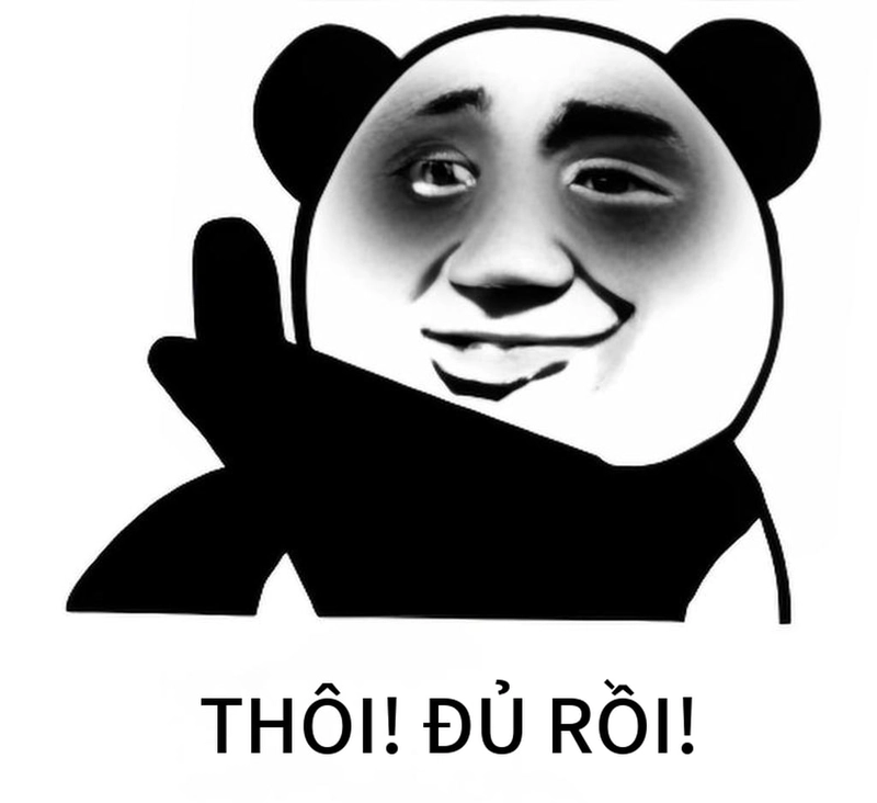 Meme gấu trúc buồn ngủ cực kỳ đáng yêu