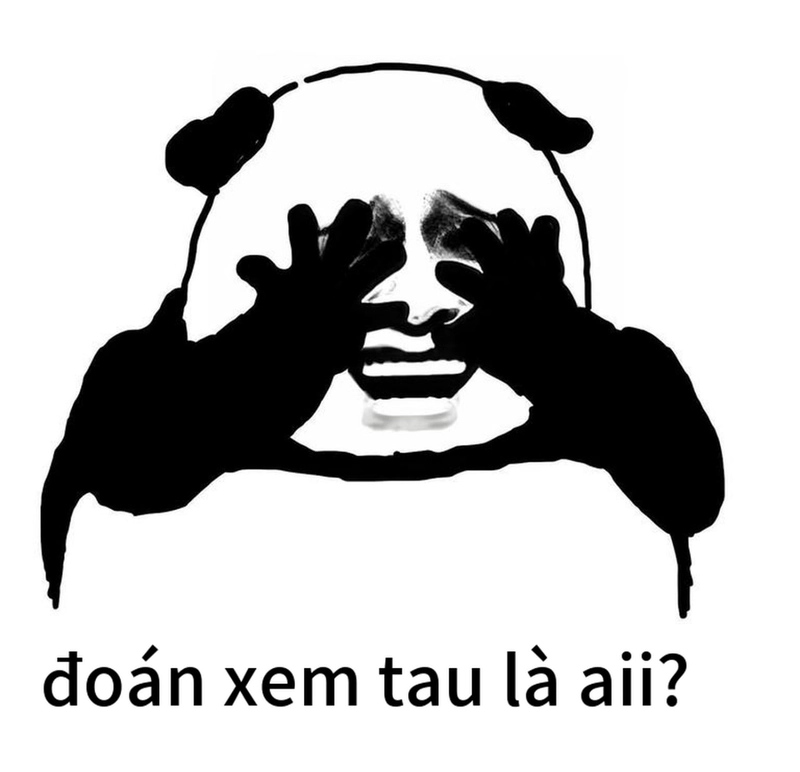 Meme gấu trúc buồn ngủ với biểu cảm tội nghiệp
