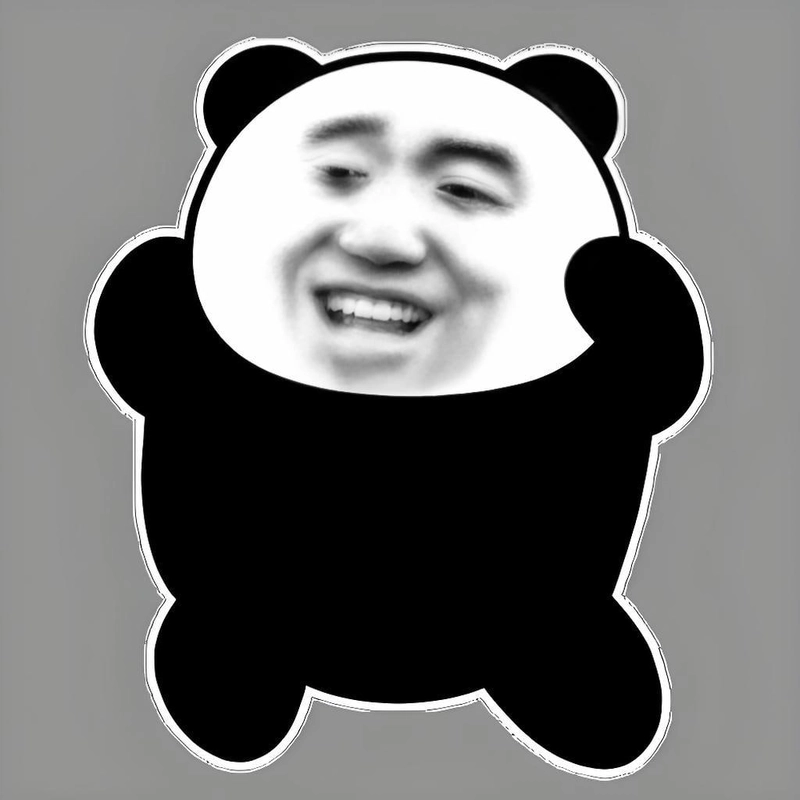 Meme gấu trúc cười đểu cực ngầu