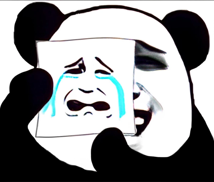 Meme gấu trúc khóc châm biếm