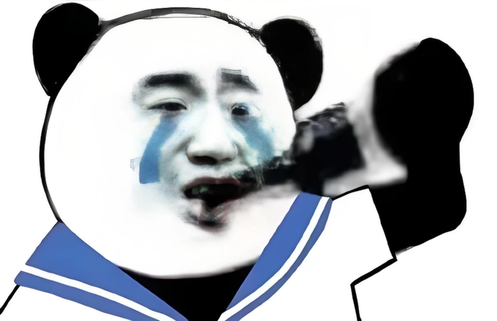 Meme gấu trúc khóc hài bá đạo