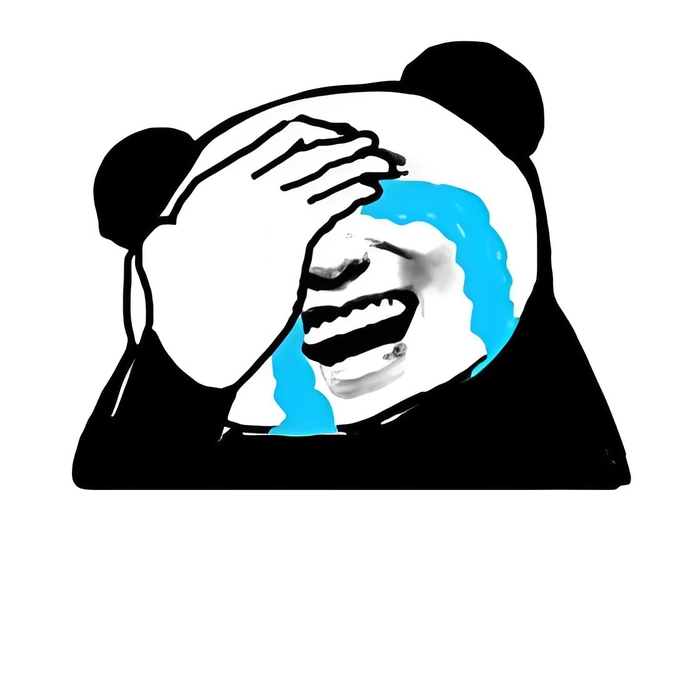 Meme gấu trúc khóc hài hước