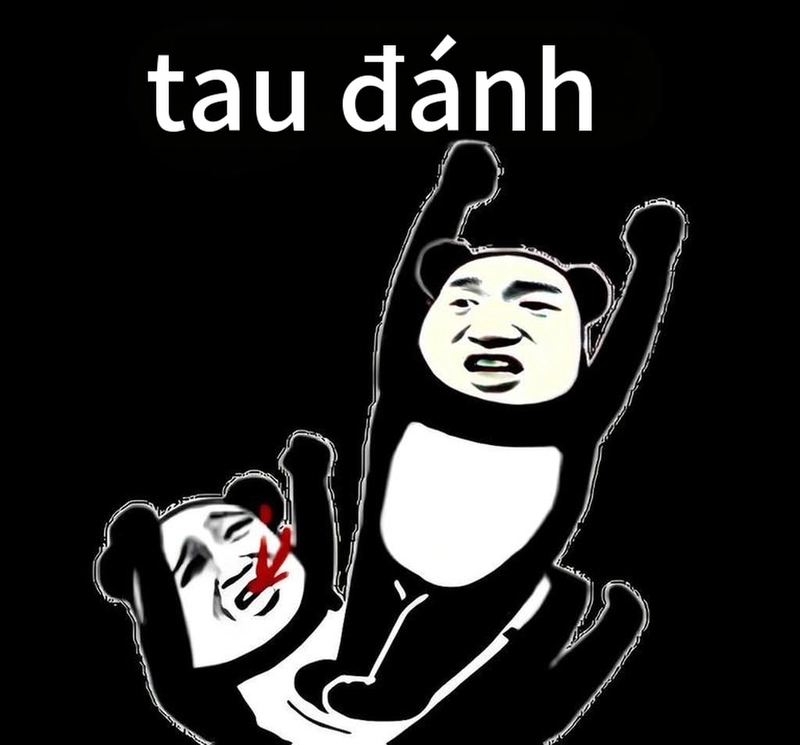 Meme gấu trúc ngang ngược chế ảnh cười ngả nghiêng