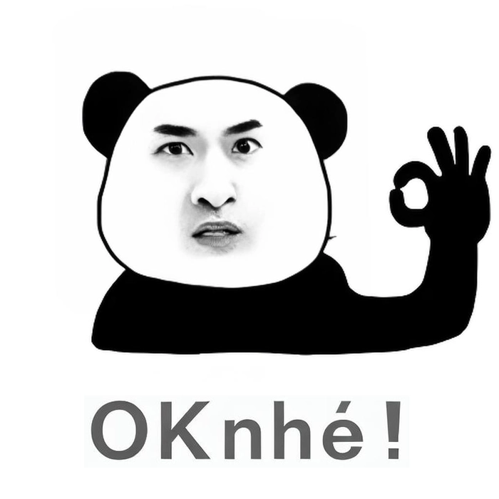 Meme gấu trúc ok mạng xã hội