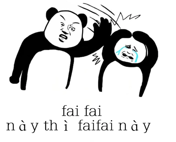 Meme gấu trúc tức giận châm biếm