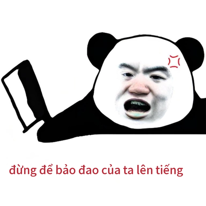 Meme gấu trúc tức giận troll bạn bè