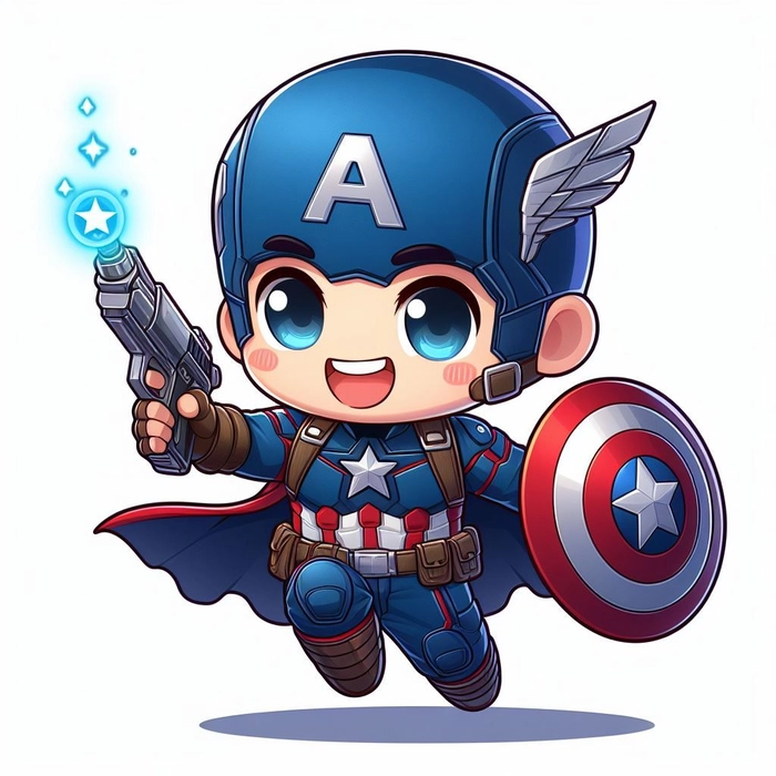 Tuyển chọn ảnh Captain America chibi ngộ nghĩnh