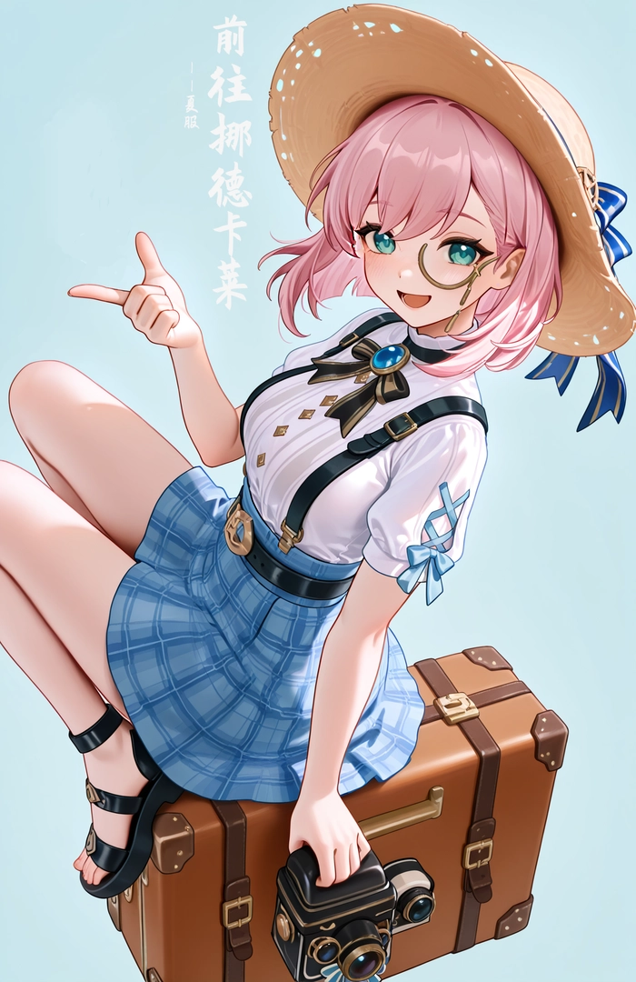 Ảnh Charlotte Genshin anime cute dễ thương