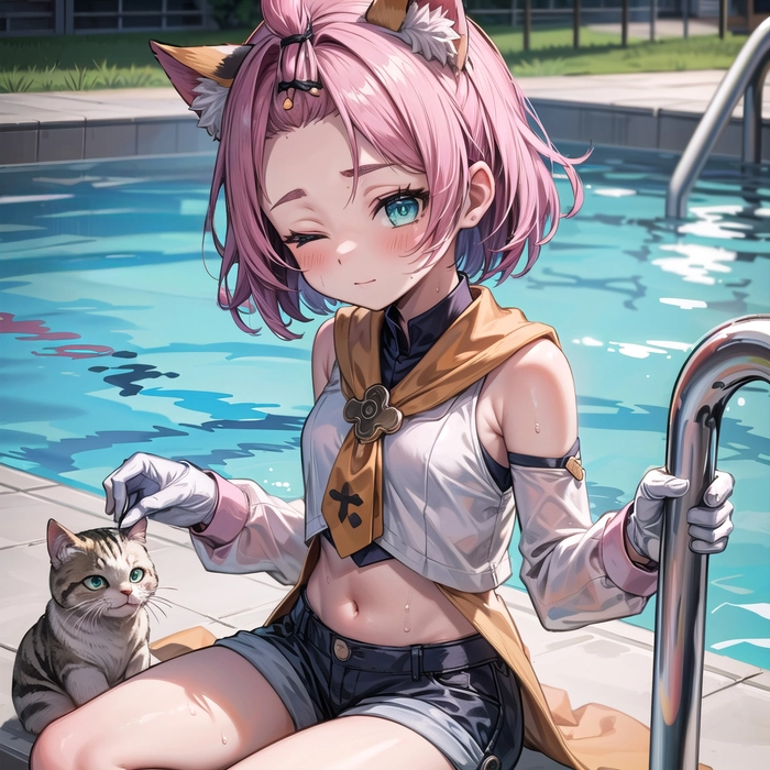 Ảnh Diona Genshin chibi cực đẹp nổi bật