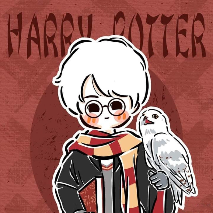 Ảnh Harry Potter anime chibi ngộ nghĩnh