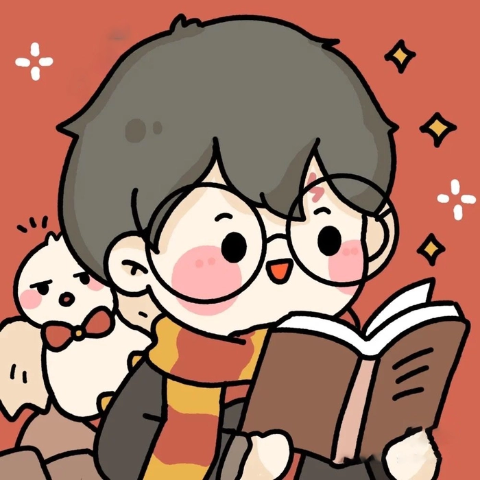 Ảnh Harry Potter chibi cute đầy màu sắc