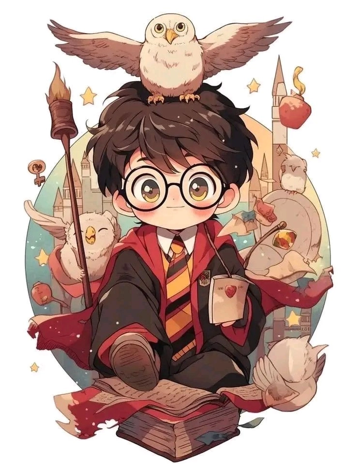 Ảnh Harry Potter chibi siêu dễ thương